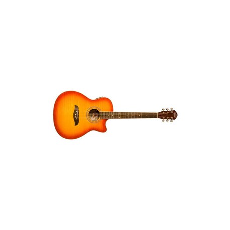 Oscar Schmidt Oacef Csb Guitarra Electroacústica Cereza