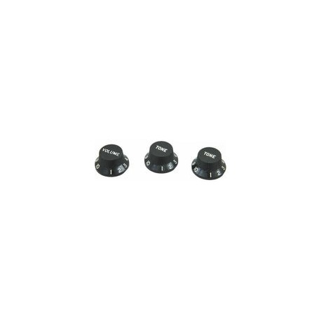 Set De Perillas P/stratocaster Negro Dimarzio Dm2111 Blk