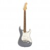 Guitarra Eléctrica Fender Player Stratocaster De Aliso Silver Brillante Con Diapasón De Granadillo Brasileño