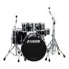 Bateria Acústica Color Negro Piano Sonor Aq1 Studio Set Pib