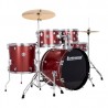 Batería De 5 Tambores Ludwig Accent Lc19514 Rojo Sparkle