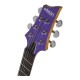 Guitarra Eléctrica Schecter C-6 Deluxe De Tilo Satin Purple Satin Con Diapasón De Palo De Rosa