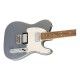 Guitarra Eléctrica Fender Player Telecaster Hh De Aliso Silver Brillante Con Diapasón De Granadillo Brasileño