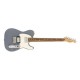 Guitarra Eléctrica Fender Player Telecaster Hh De Aliso Silver Brillante Con Diapasón De Granadillo Brasileño