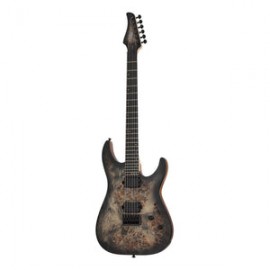 Guitarra Eléctrica Schecter C-6 Pro De Arce Charcoal Burst Con Diapasón De Wengué