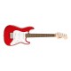 Guitarra Eléctrica Infantil Squier By Fender Mini Stratocaster De Álamo Dakota Red Brillante Con Diapasón De Laurel Indio